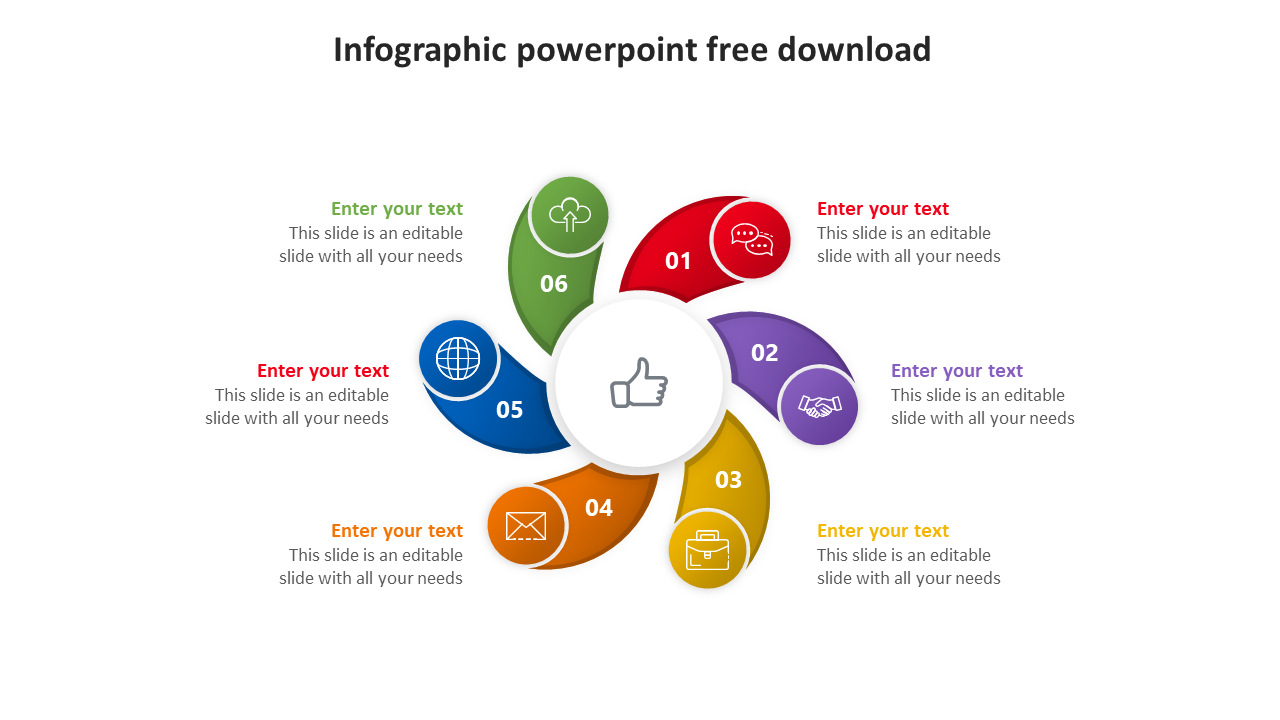 Attractive Infographic PowerPoint Free Download Template